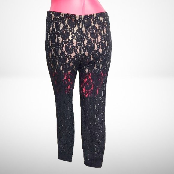 RED VALENTINO STUNNING LACE PATTERN LEG PANTS - Size: 40 - Picture 8 of 14